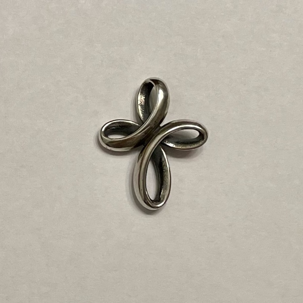 James Avery External Ribbon Cross Pendant